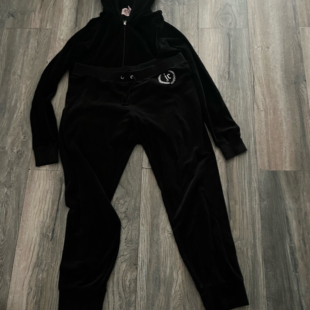 Black Velour JUICY COUTURE Size L Women's Jumpsuit